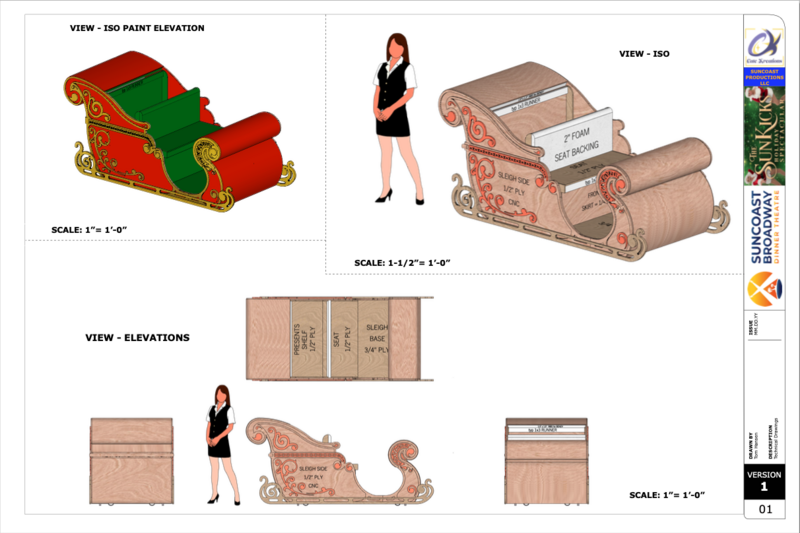SBDT SUNKICKS SLEIGH CONSTRUCTION PLATE